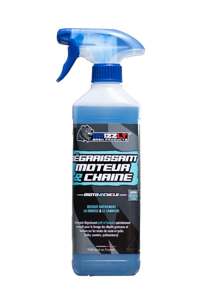 Dégraissant Moteur et Chaîne MOTO & CYCLE - Flacon pulvérisateur 500ml