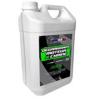 Le Dégraissant Moteur et Chaîne Tout-Terrain Grizzly Wash Products® désincruste et dissout rapidement les dépôts gras et huileux sur votre véhicule (moteur, chaîne, moyeux, jantes, etc.).  Soluble à l'eau, il laisse après rinçage un support parfaitement dégraissé. 